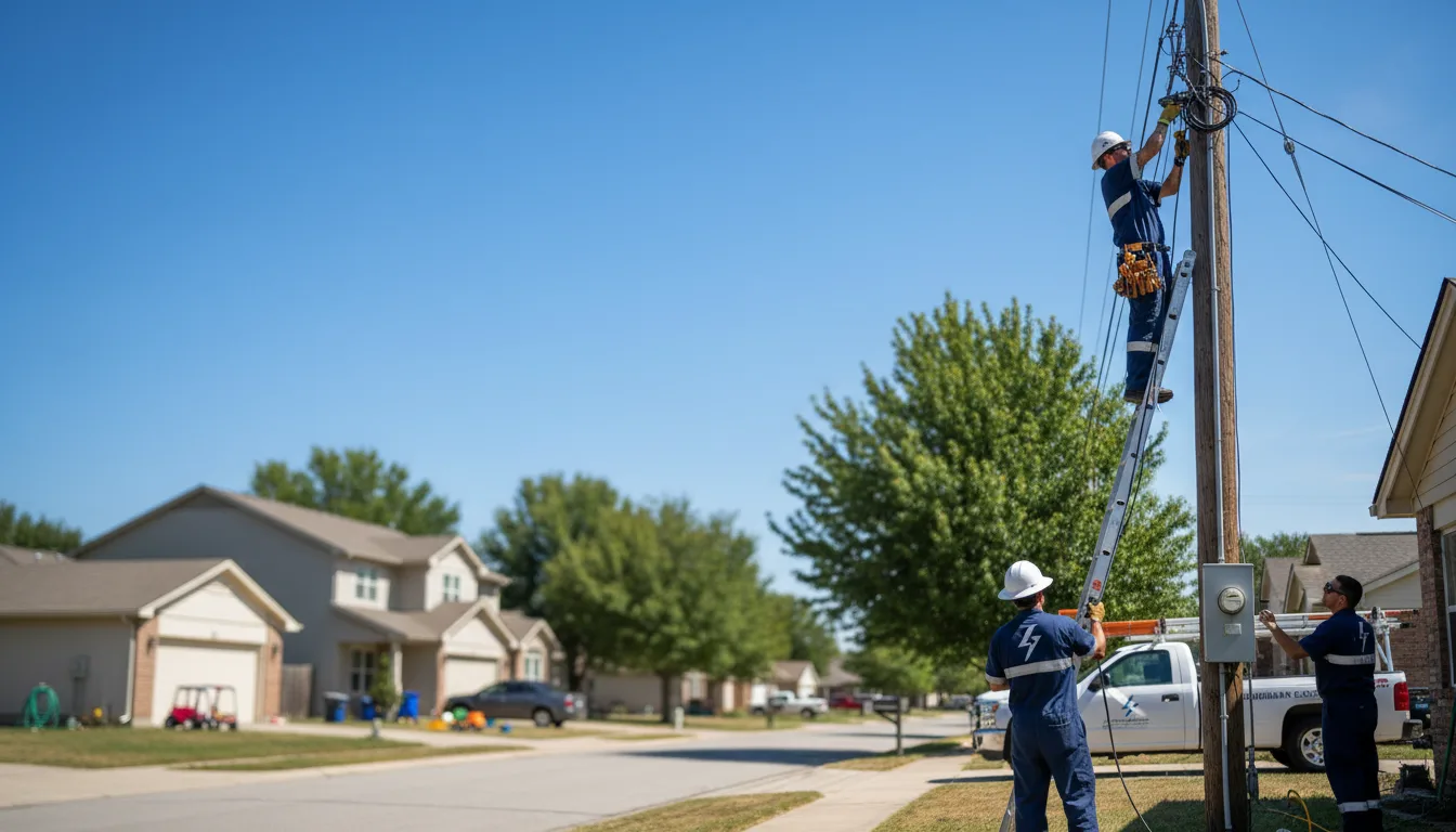 Residential electrician providing installation services in Gray, ME